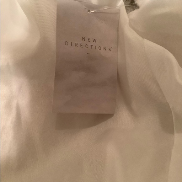 New Directions White Faux Fur Sherpa Teddy Vest Size S/M - Picture 16 of 16